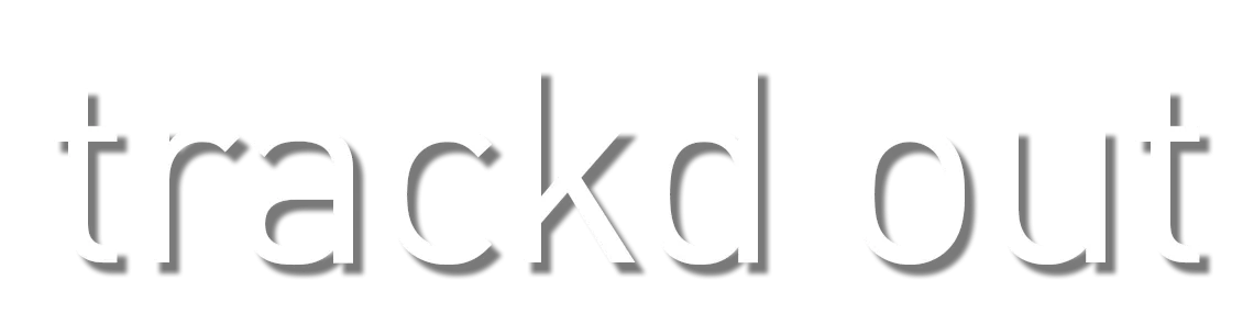 Trackd Out Font Logo